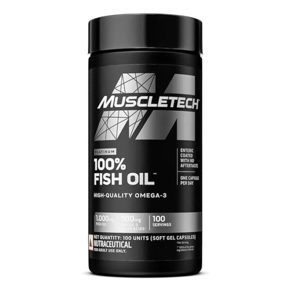 MuscleTech Platinum 100% Fish Oil – 100 servings